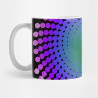 Whirlpool Spiral | Light Nebula Pink Blue Green Mug